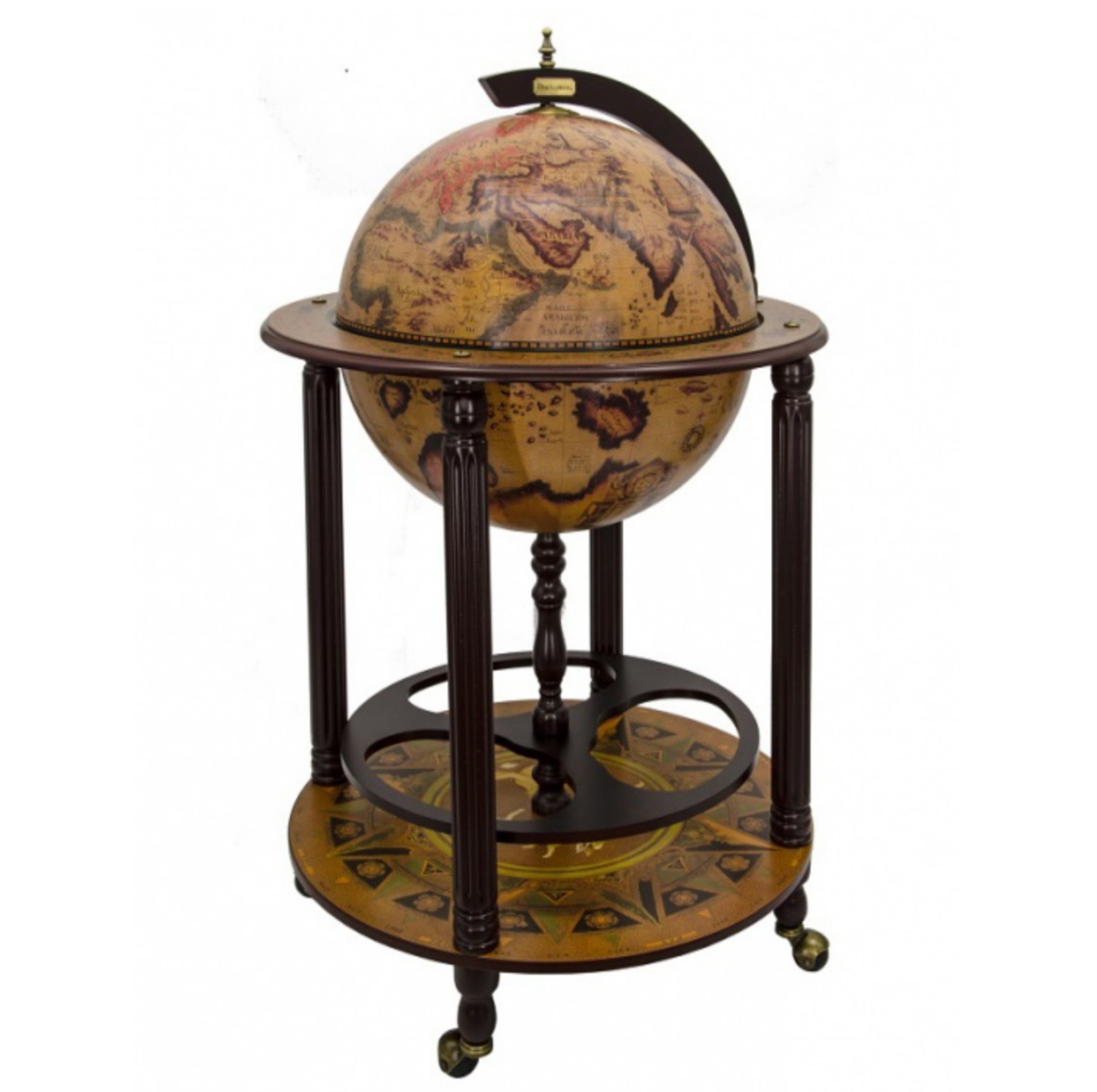 Глобус-бар Ptolemaeus напольный, сфера 45см, 61х61х100см