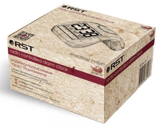 Метеочасы радиоконтролируемые (будильник) Золото